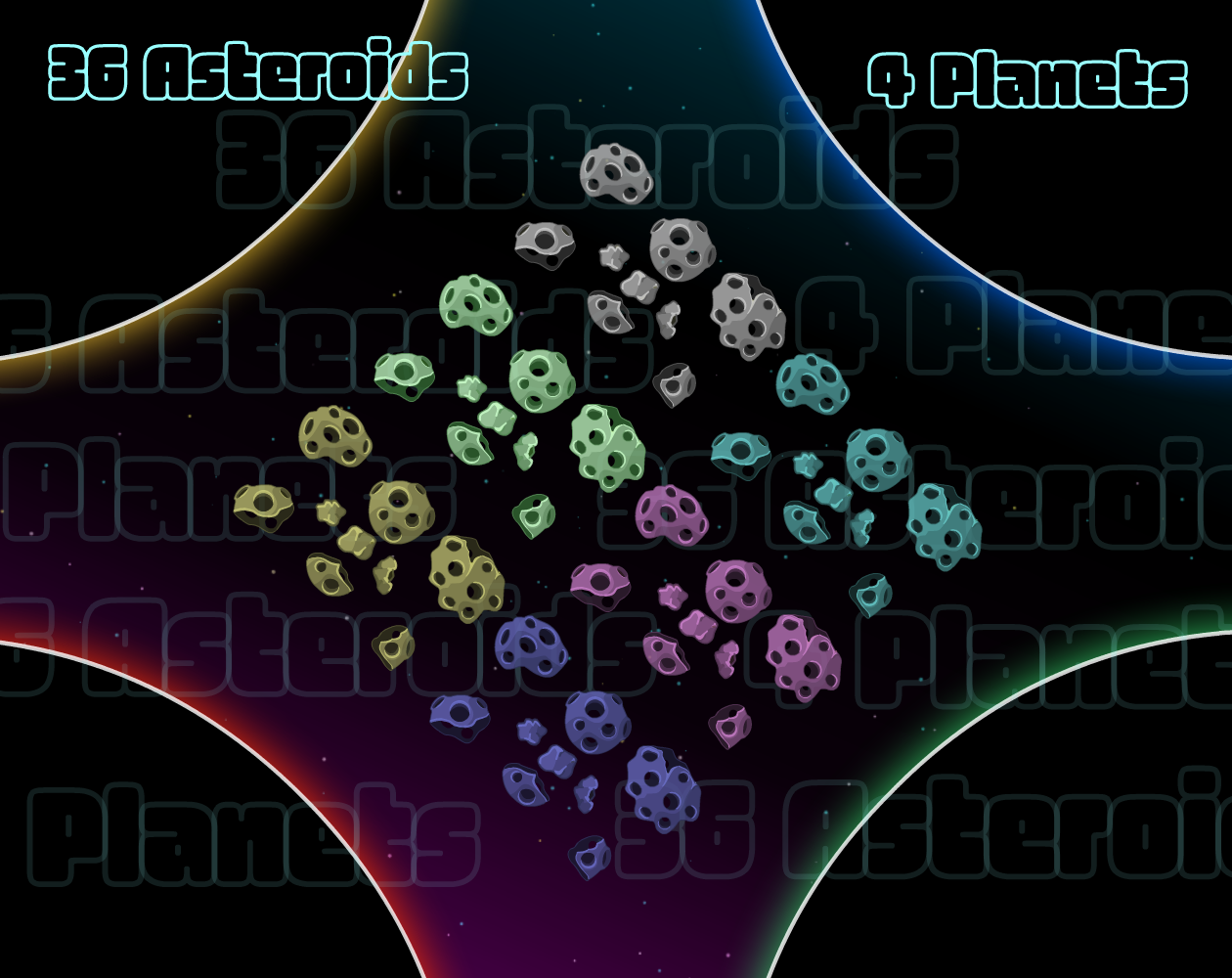 Cute Galaxy 2D Space Asset Pack by Jovanny Game Dev