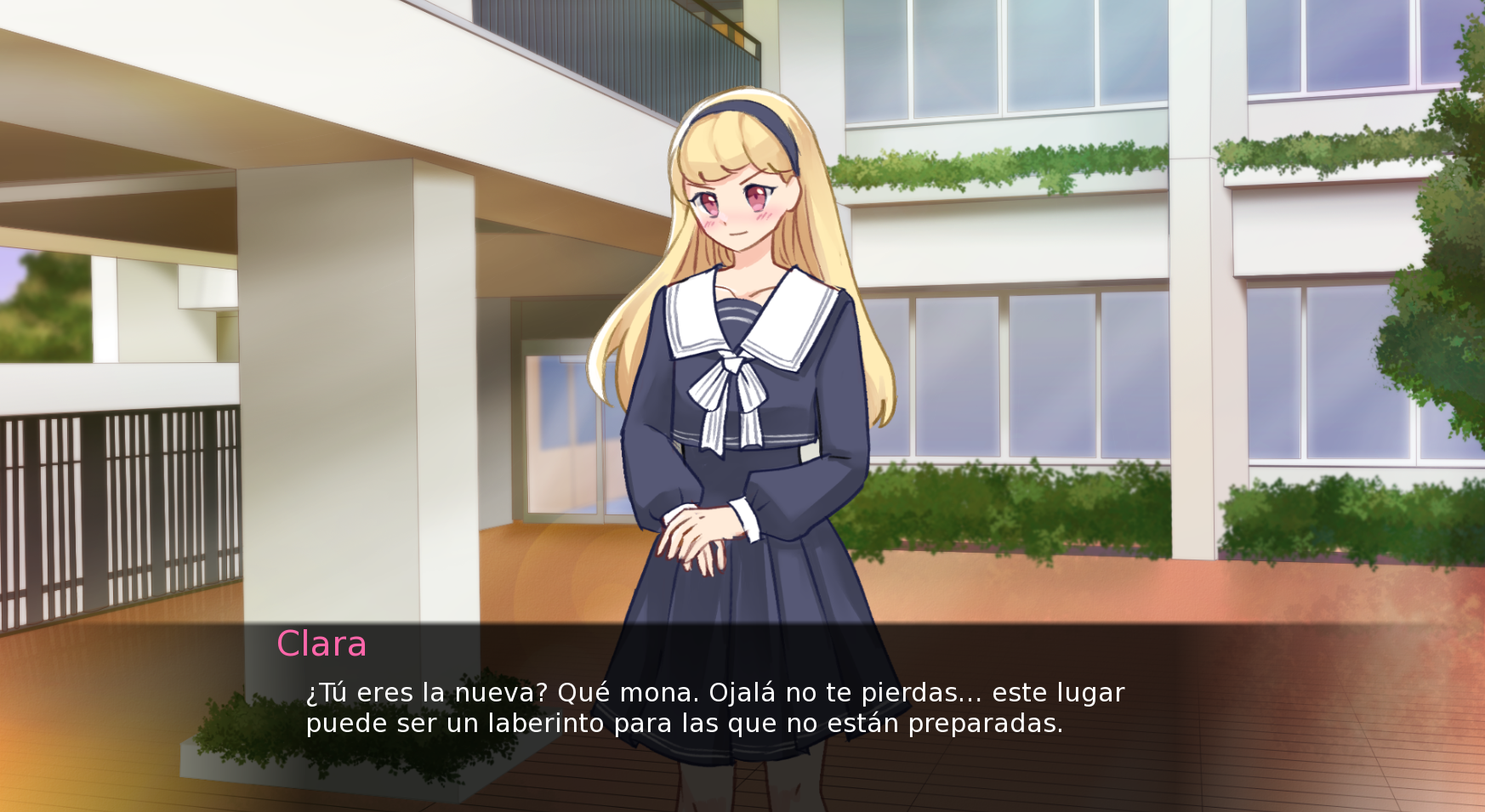 Screenshot 2 for El misterio de Luminis - Novela Visual Otome