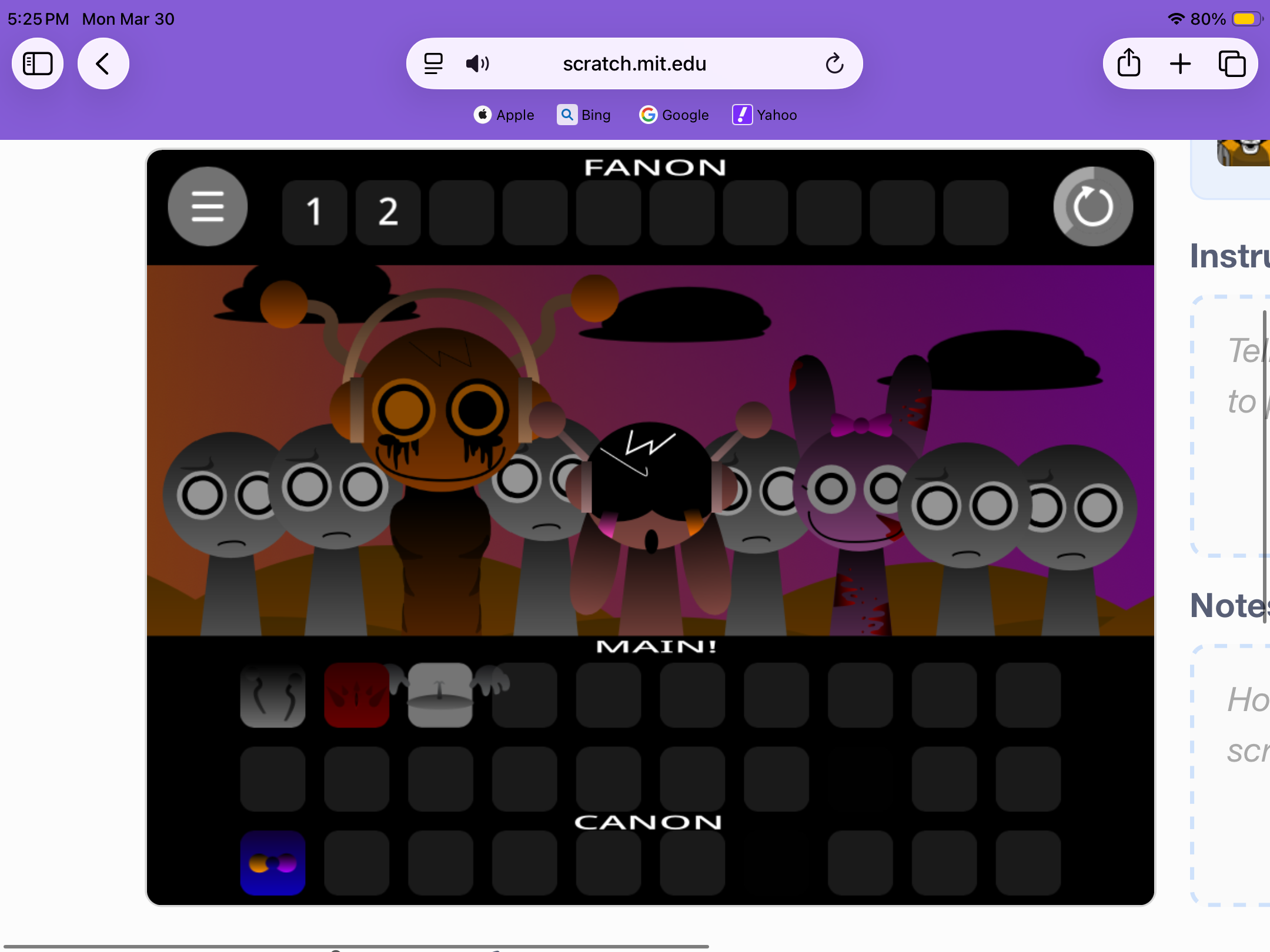 Screenshot 2 for Sprunki Shifted: 3TH4N’s Take