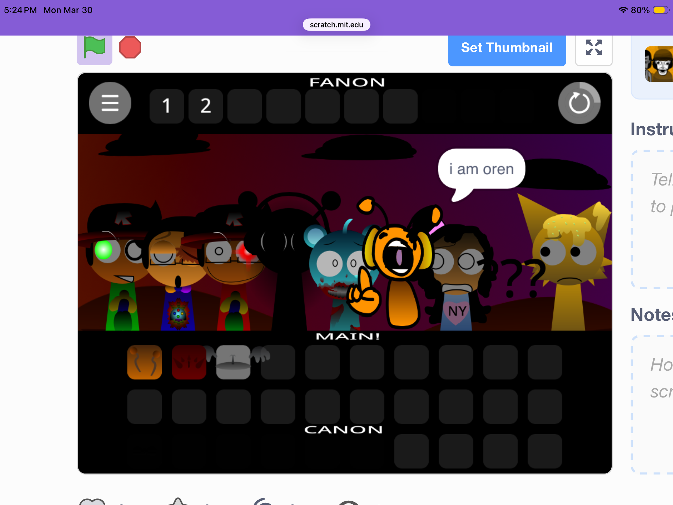 Screenshot 4 for Sprunki Shifted: 3TH4N’s Take
