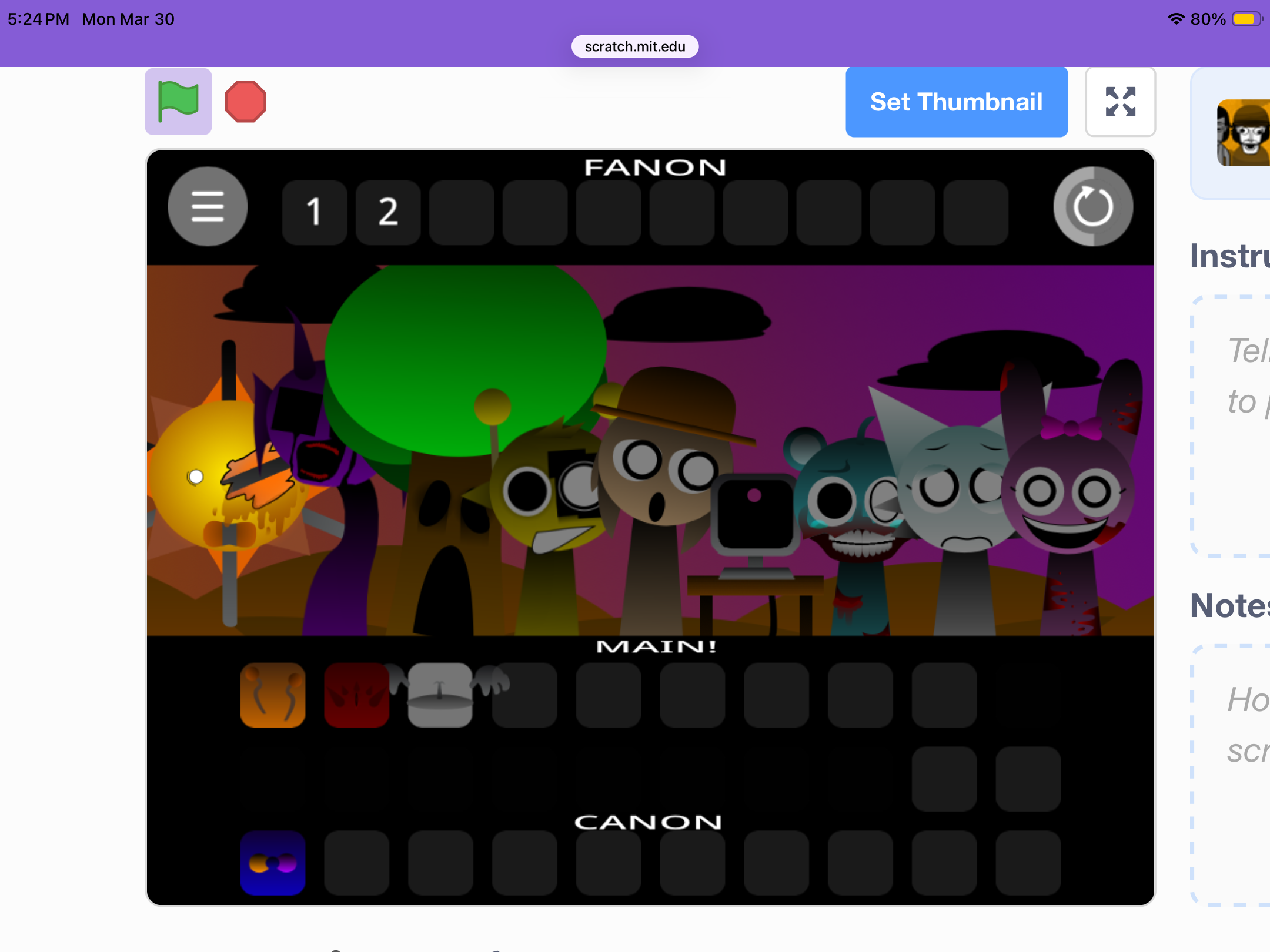Screenshot 6 for Sprunki Shifted: 3TH4N’s Take