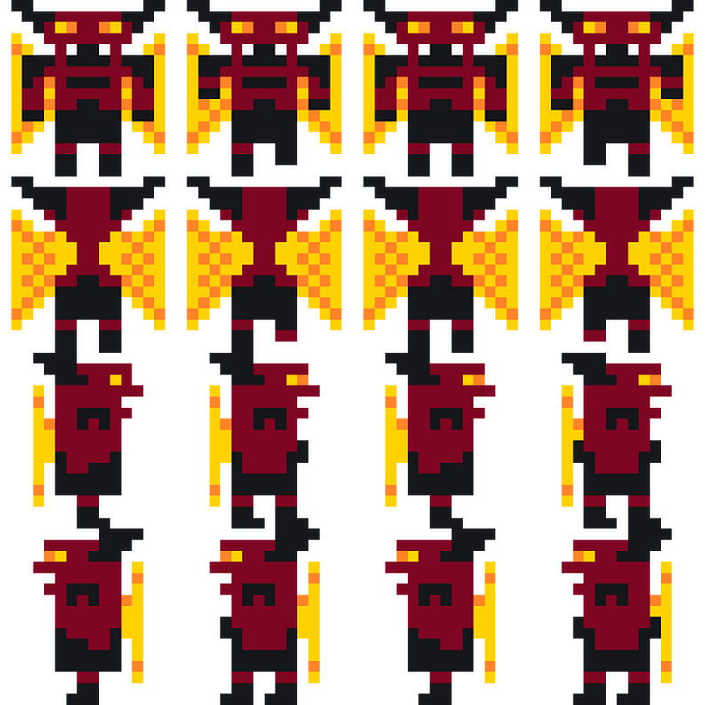 Underworld Demon Sprite Sheet by zacmac11