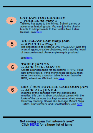 Screenshot 3 for Game Jam Alert: April 2026