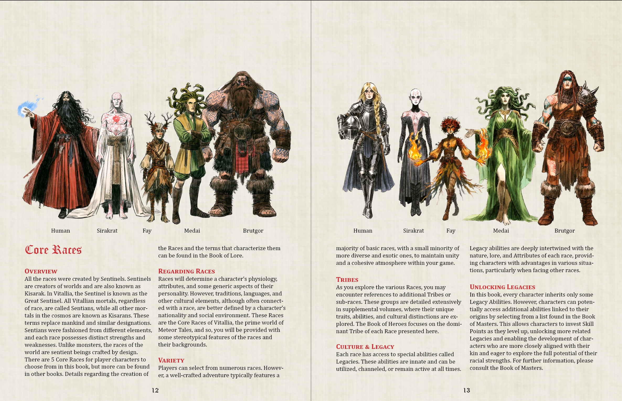 Screenshot 2 for Meteor Tales - Book of Heroes (Core Rules)