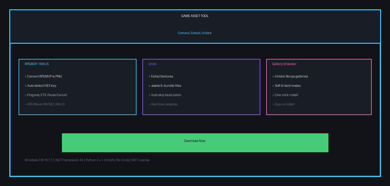 Initial Release - Game Asset Tool by SANCHEI