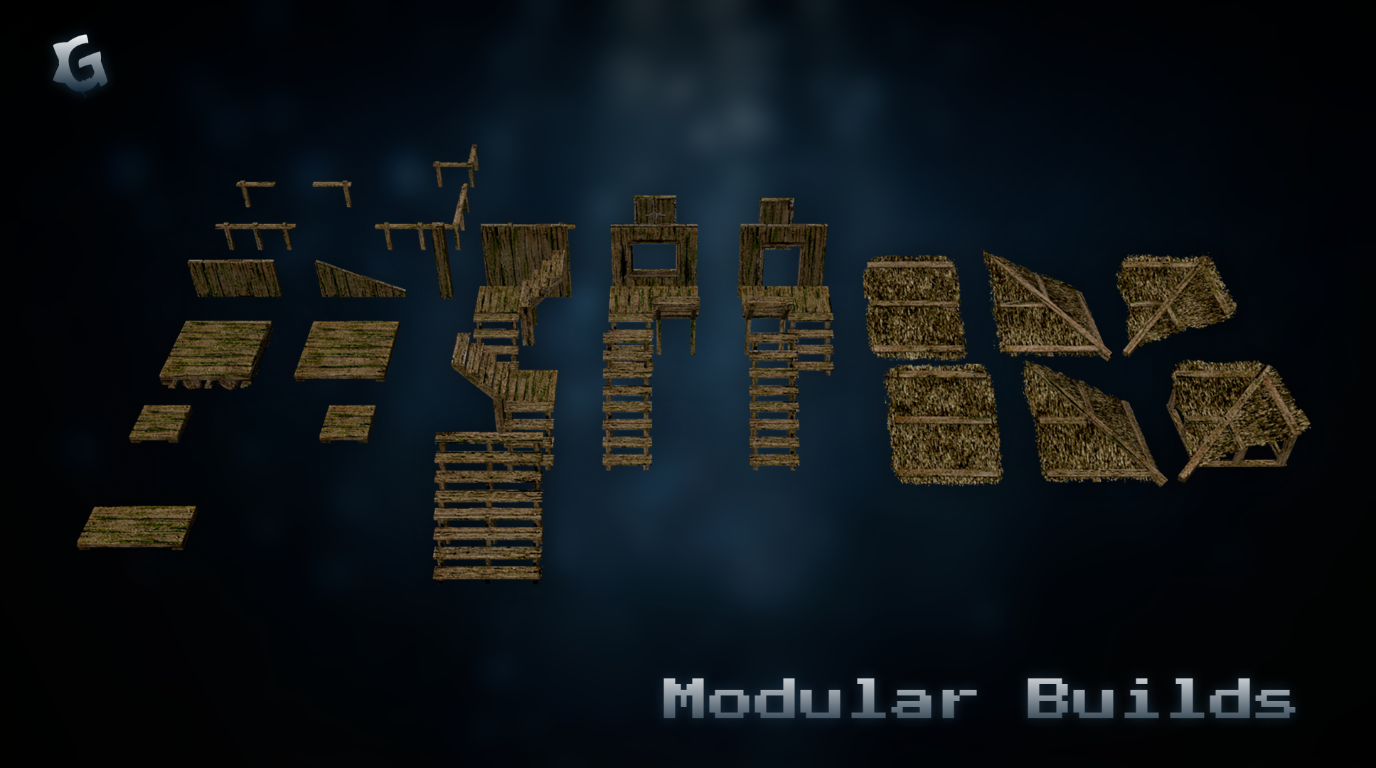 MEGA Kit Survival - Raft Retro PSX Modular Asset Pack by Gataki