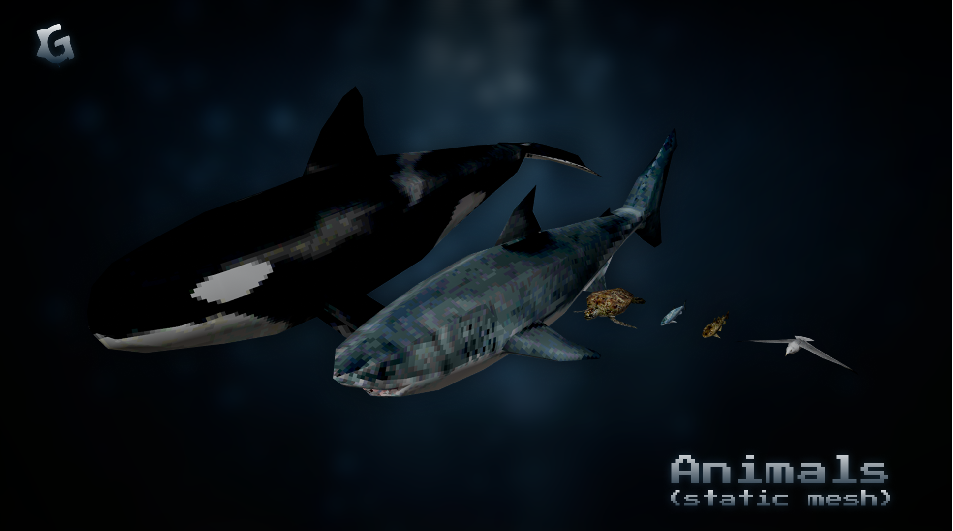 MEGA Kit Survival - Raft Retro PSX Modular Asset Pack by Gataki