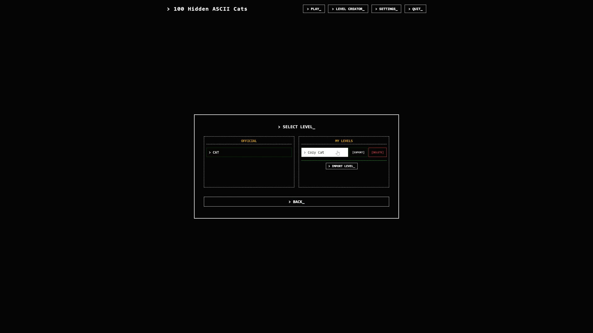 Screenshot 6 for 100 Hidden ASCII Cats