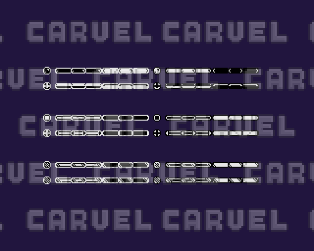 Pixel 1Bit Sliders Sprites by PixelCarvel
