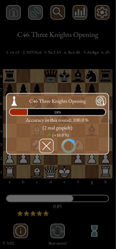 Screenshot 4 for Vienna Chess Rat - The Friendly Chess Opening Trainer
