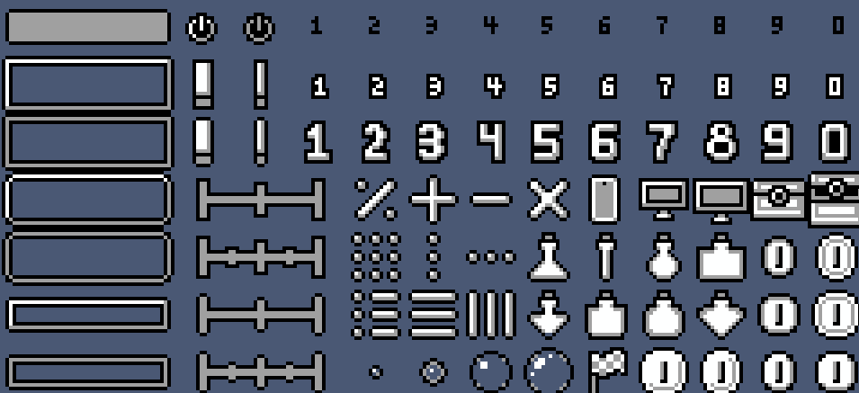 16 Bit Gui The ULTIMATE All-In-One 16x16 UI Sprite Assets by GGcarrothead
