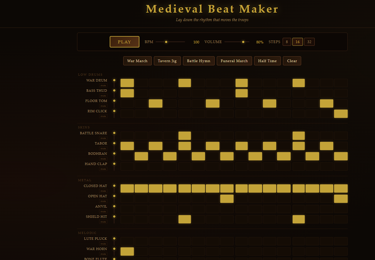 Screenshot 2 for Medieval Beat Maker