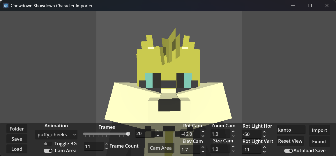 Screenshot 4 for Chowdown Showdown 3D Character Converter