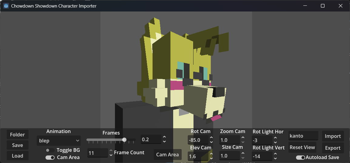 Screenshot 3 for Chowdown Showdown 3D Character Converter