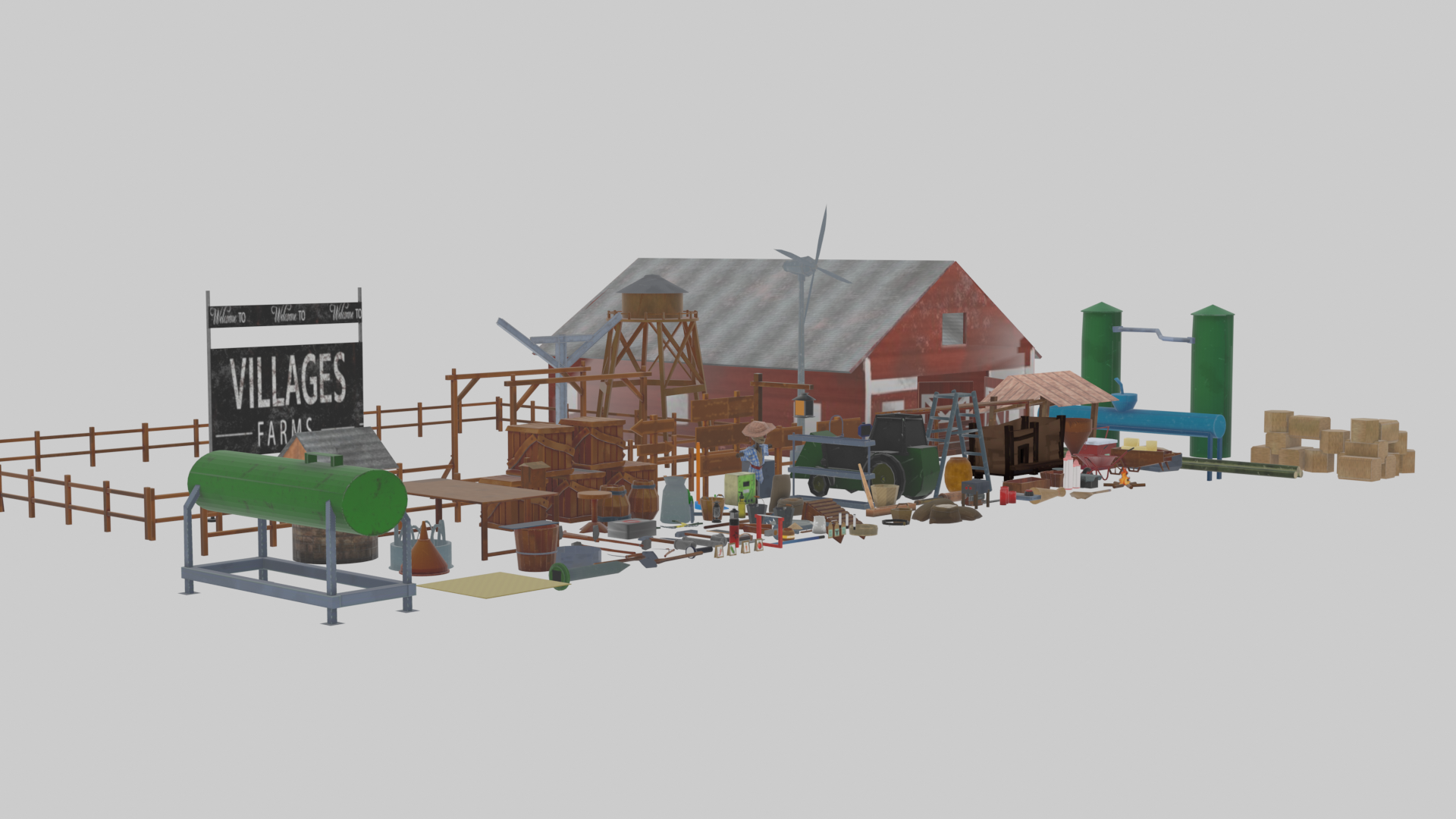 3D farm props Stylized asset pack by Asset Collection By PDR TEAM