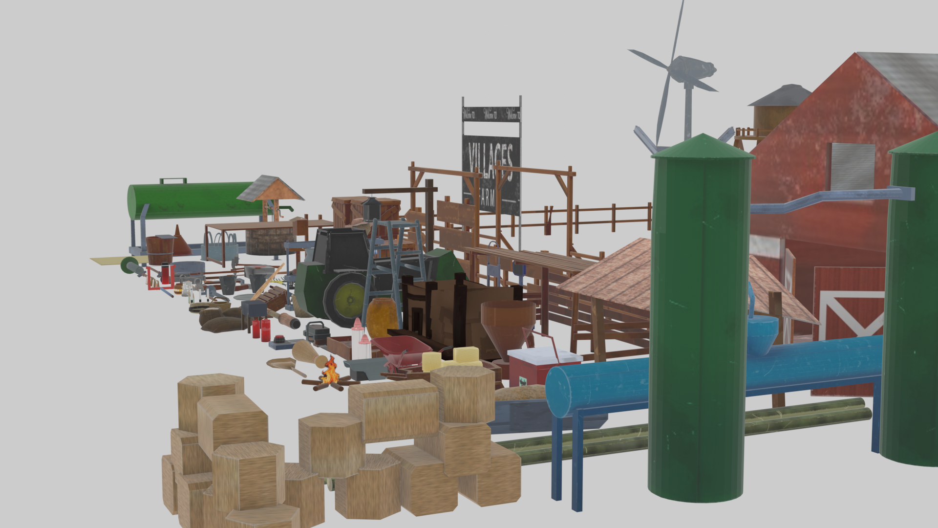 3D farm props Stylized asset pack by Asset Collection By PDR TEAM