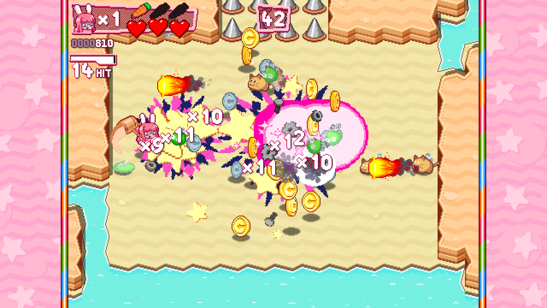 Screenshot 2 for Hyper Bun Buster: Rocket Hammer Action (demo)