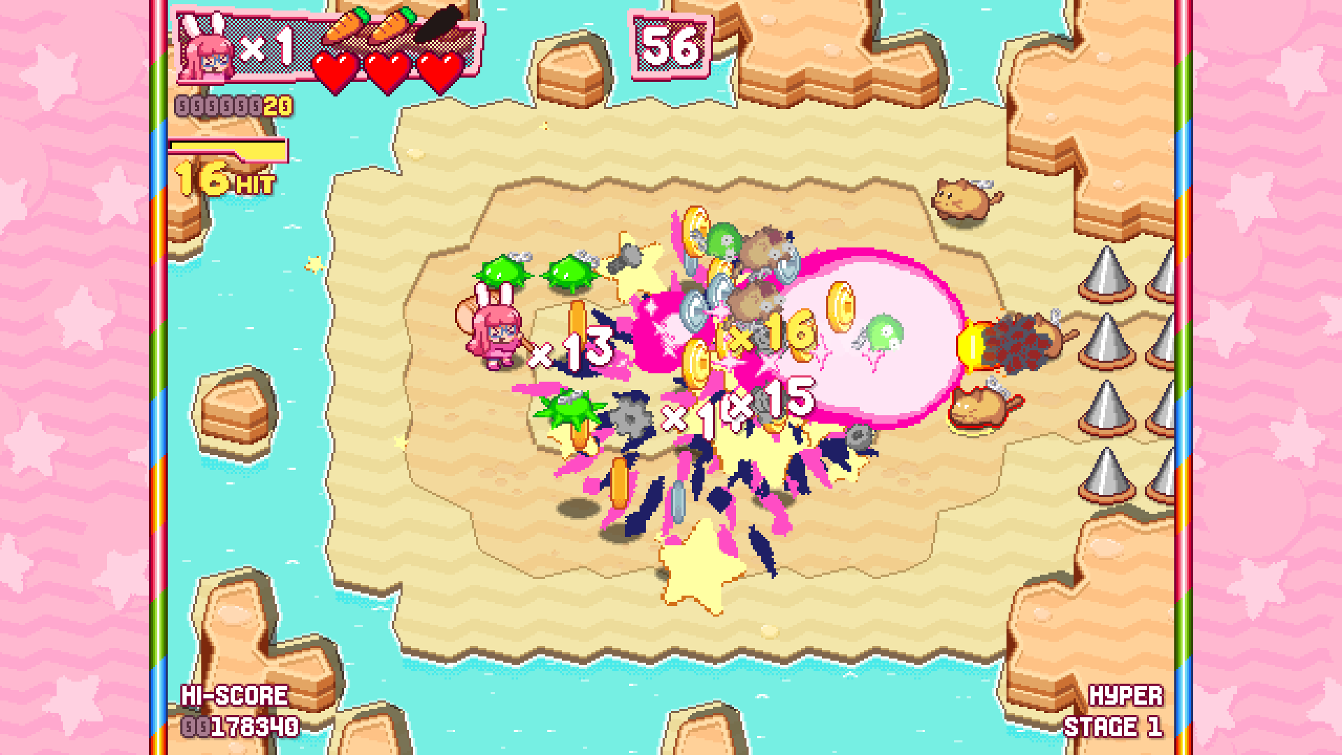 Screenshot 2 for Hyper Bun Buster: Rocket Hammer Action (demo)