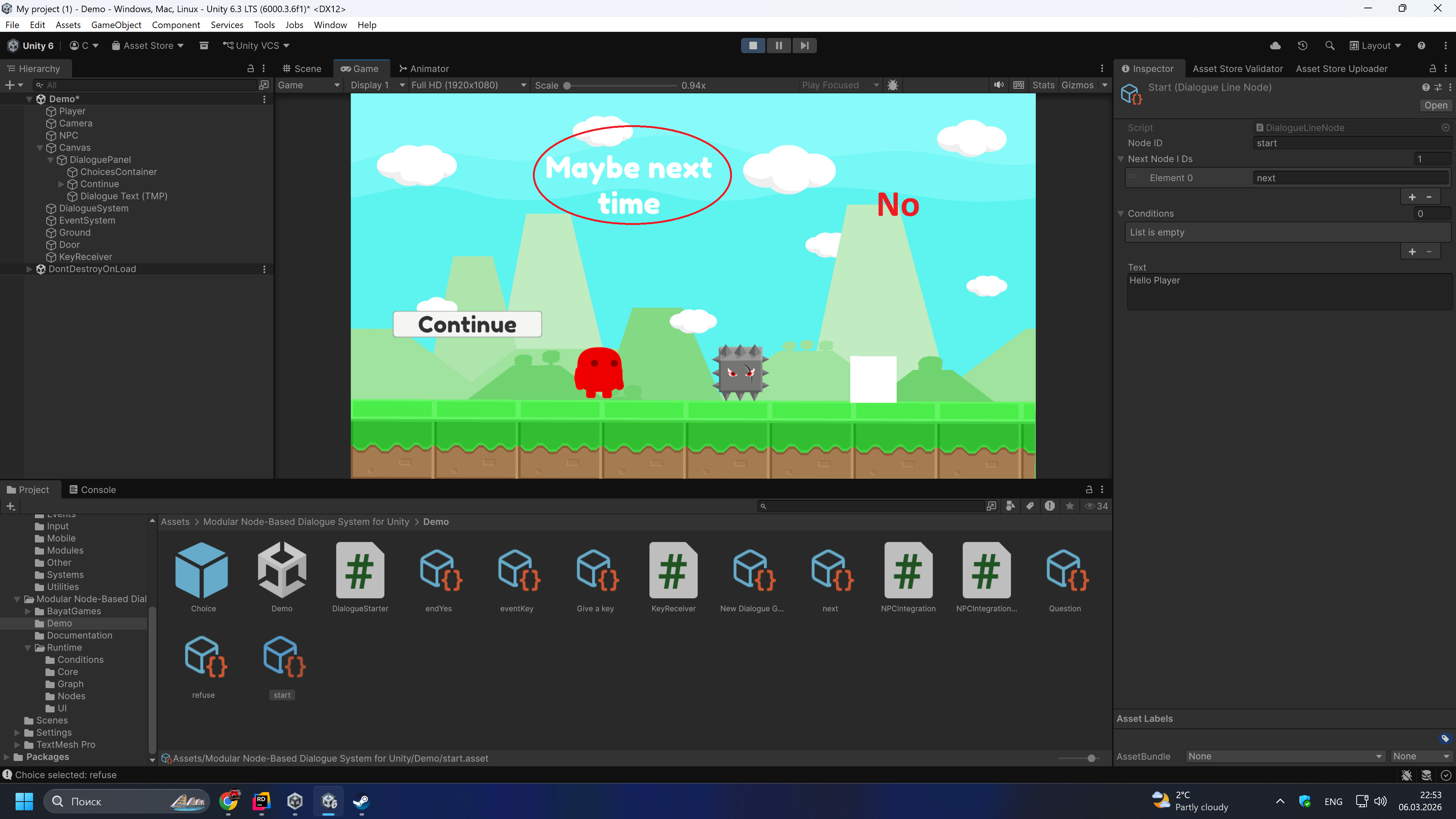 Simple Dialogue System for Unity by evgenydisszarivich-design