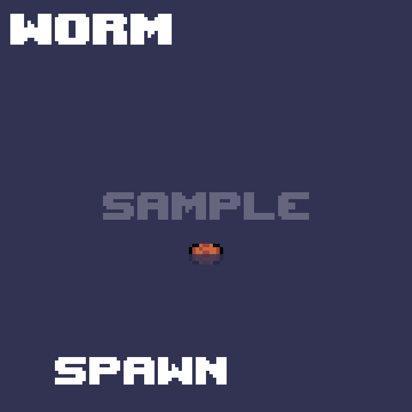 Worm Enemy | Pixel Monsters Vol. 8 by elesrech
