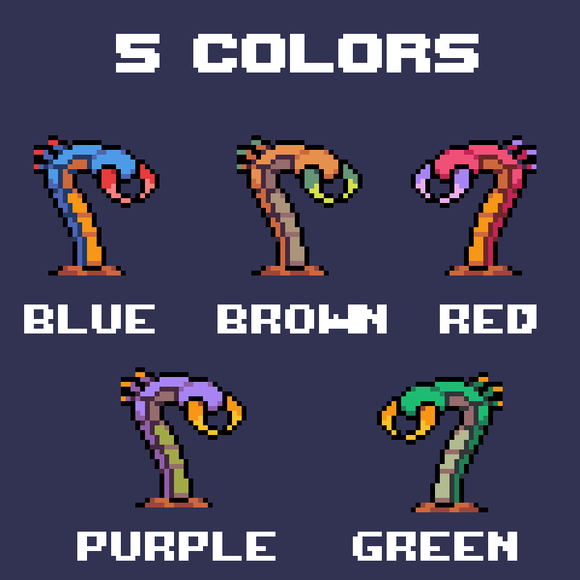 Worm Enemy | Pixel Monsters Vol. 8 by elesrech