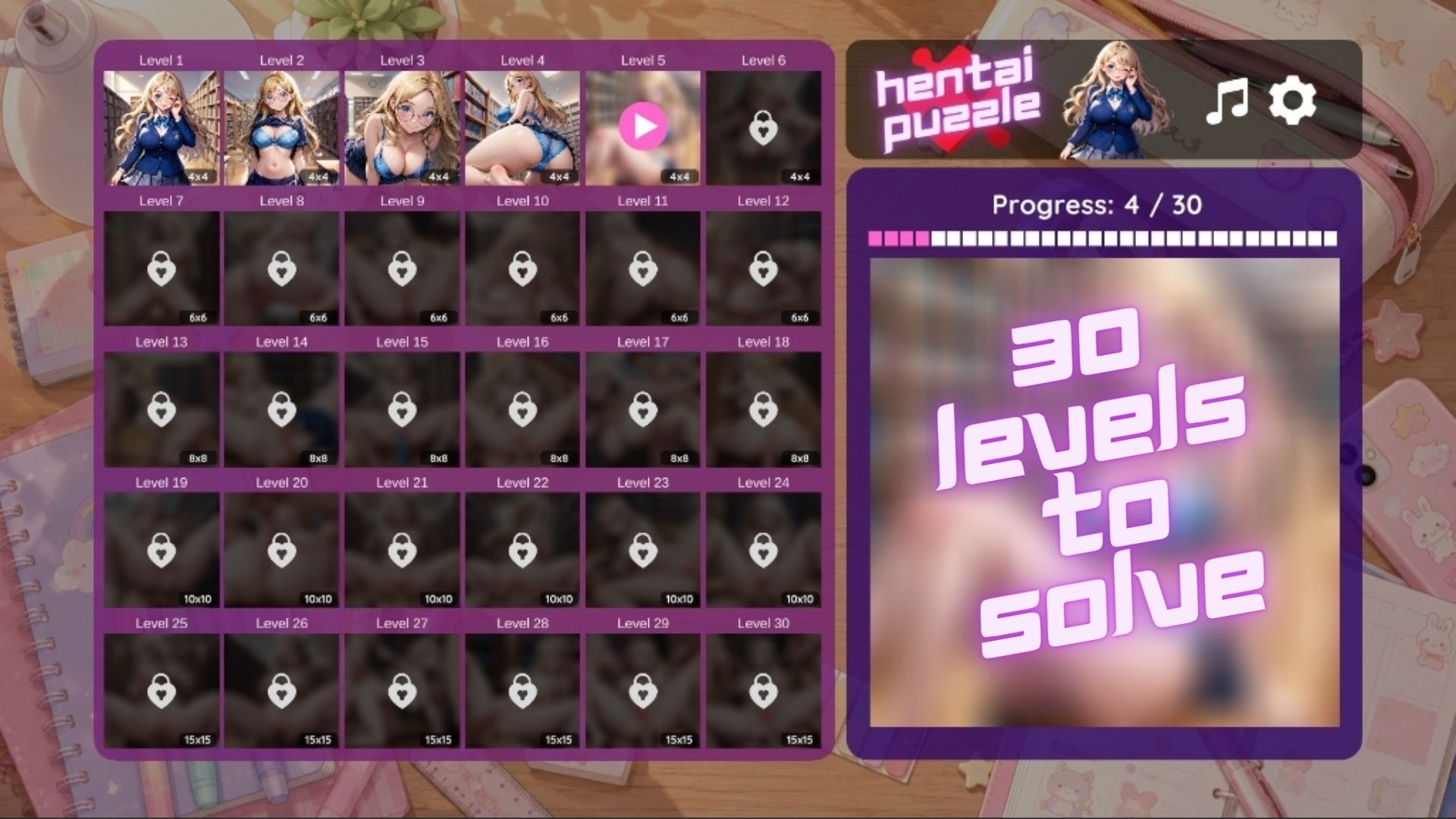 Screenshot 4 for Hentai Puzzle: Lily 🧩🔞