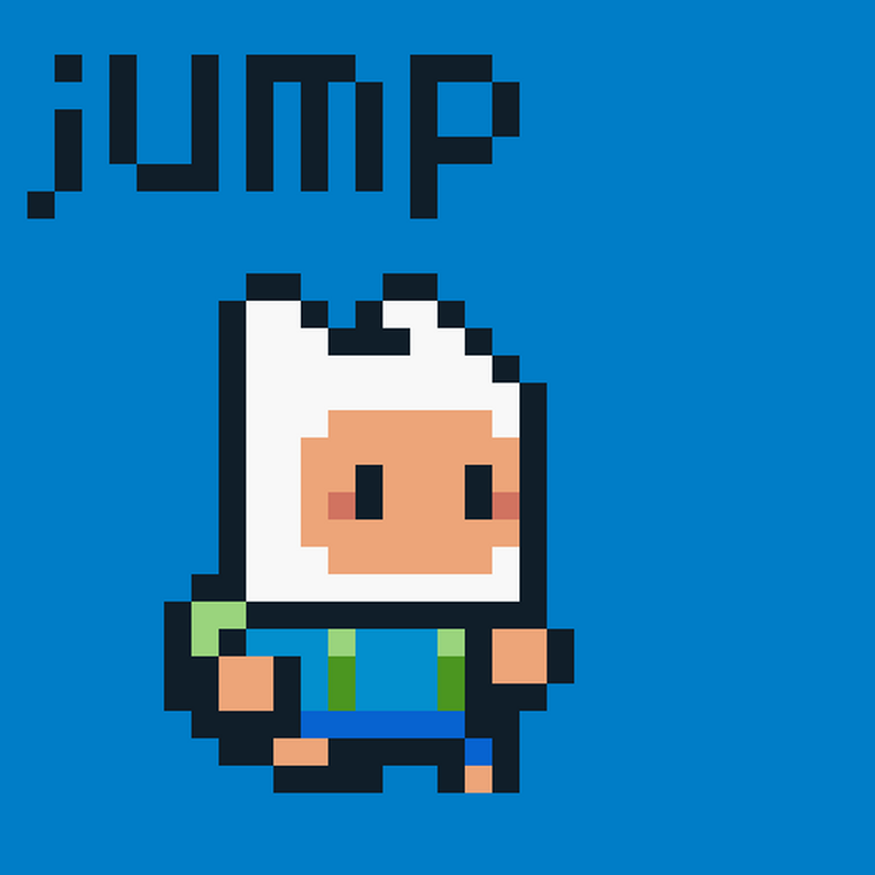 Adventure Time Finn Pixel Sprite By Lhteam