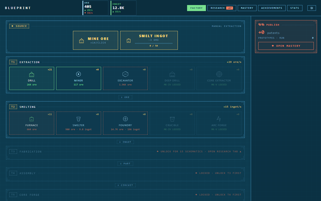 Screenshot 5 for Blueprint — An Incremental Factory