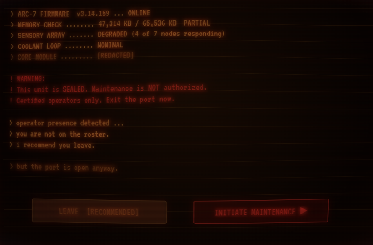 Screenshot 3 for SYSTEM FAILURE // UNAUTHORIZED INTERVENTION