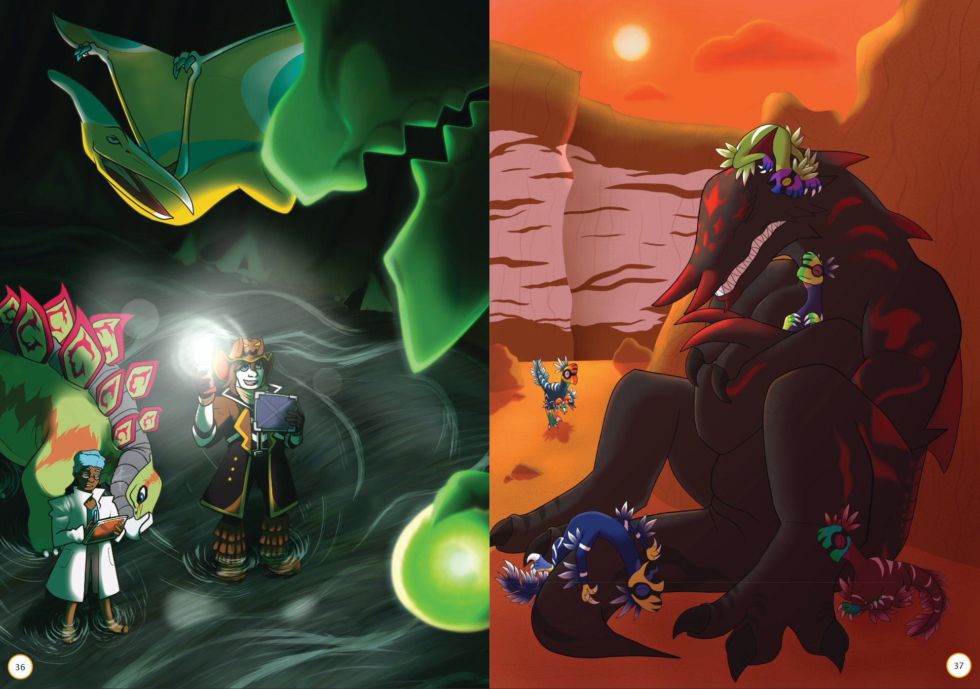 Screenshot 2 for Fossil Fighters Zine: Volume 2