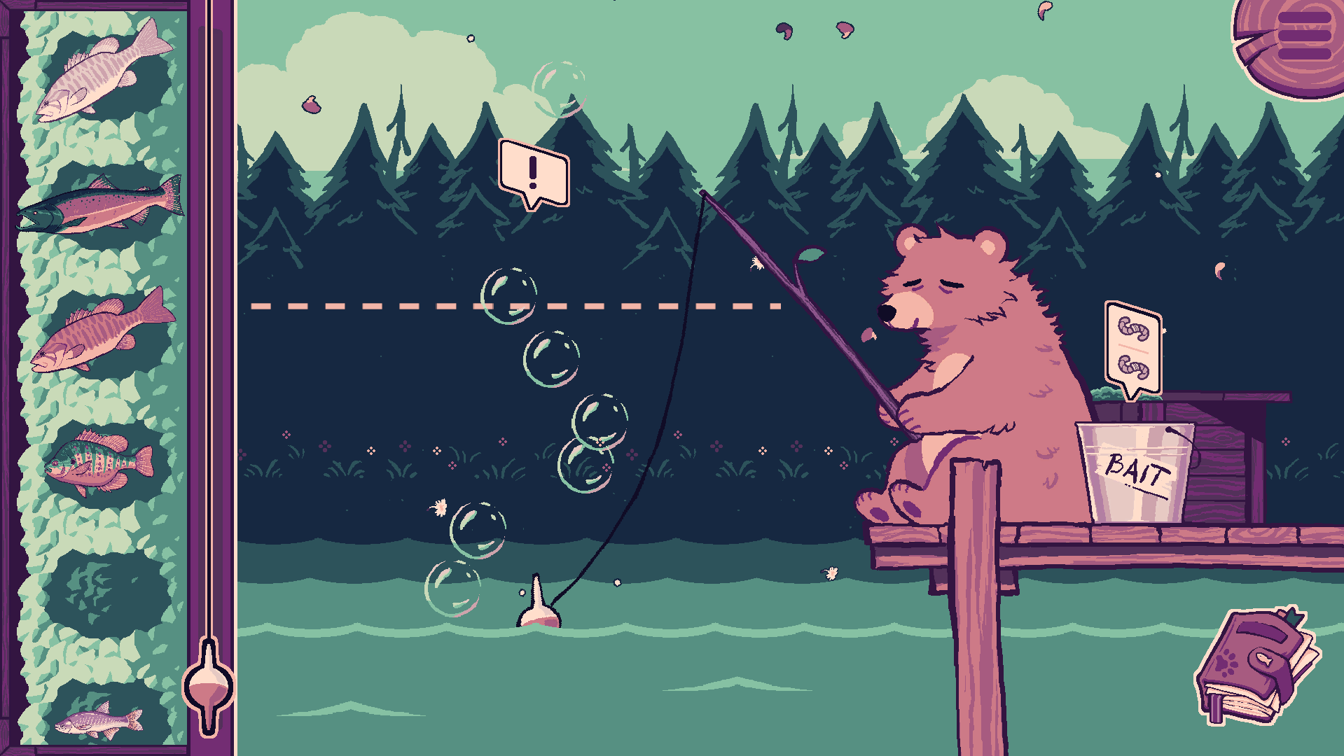 Screenshot 3 for Bear and Hunger - Mayble's Colorful Fishing