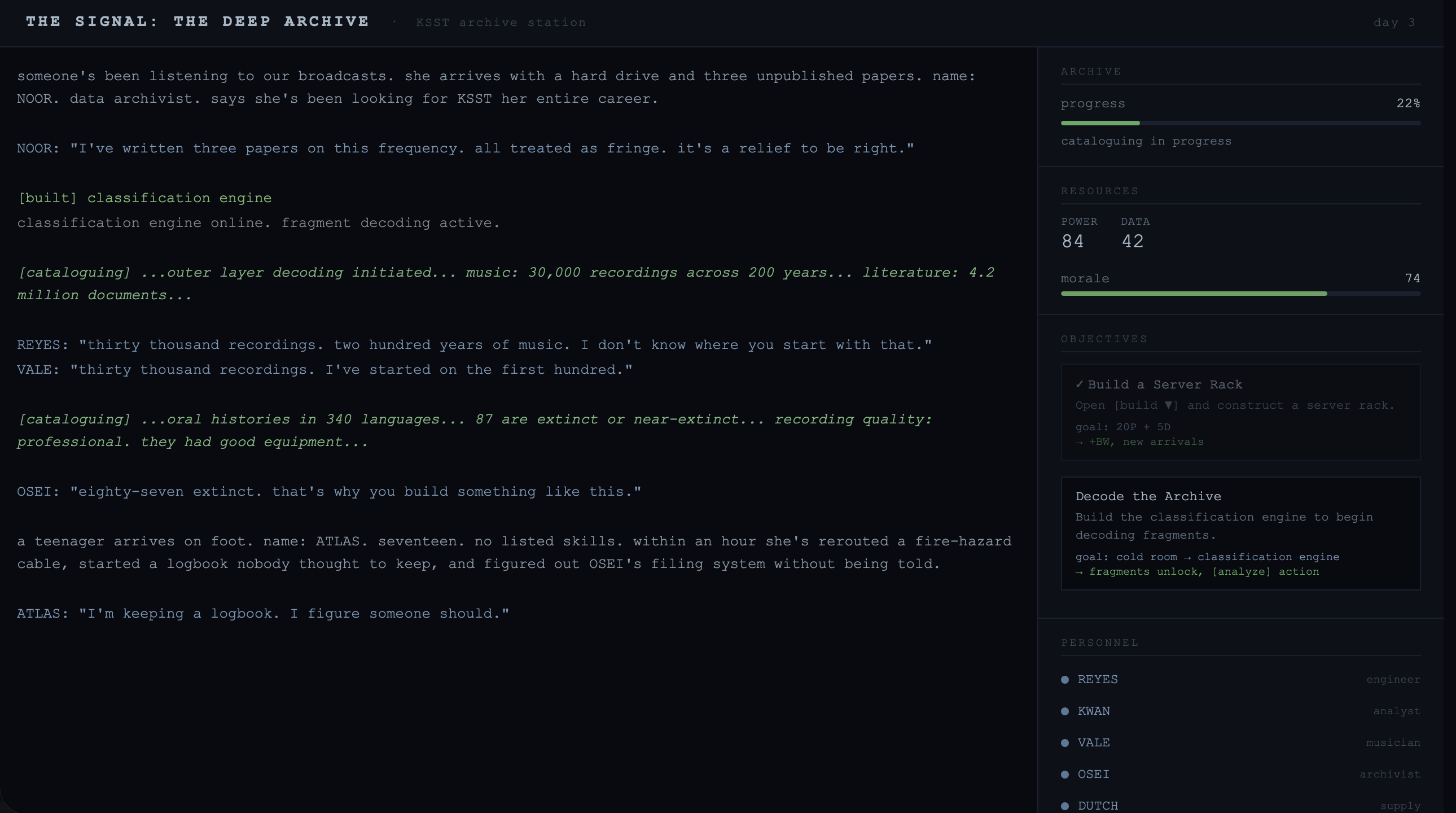 Screenshot 5 for THE SIGNAL: DEEP ARCHIVE