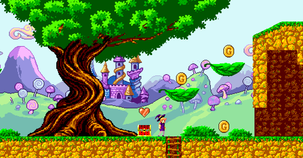 Magic Fantasy Land – 2D Pixel Art Platformer Asset Pack by Pozac