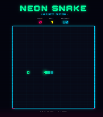 NEON SNAKE SYNTHWAVE EDITION by sekaea