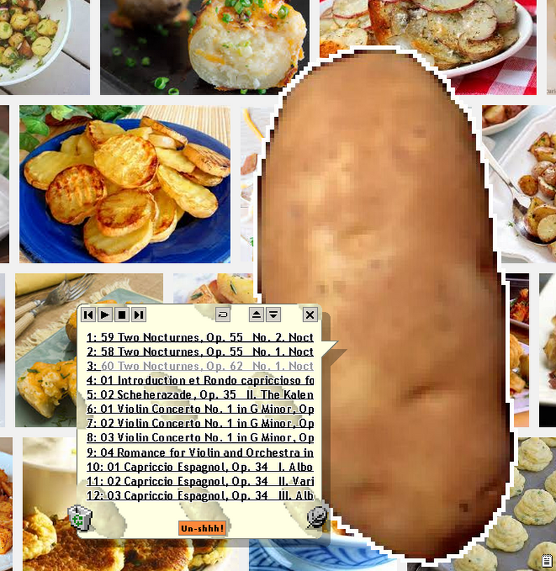 Electric Love Potato Playlist Player by alienmelon