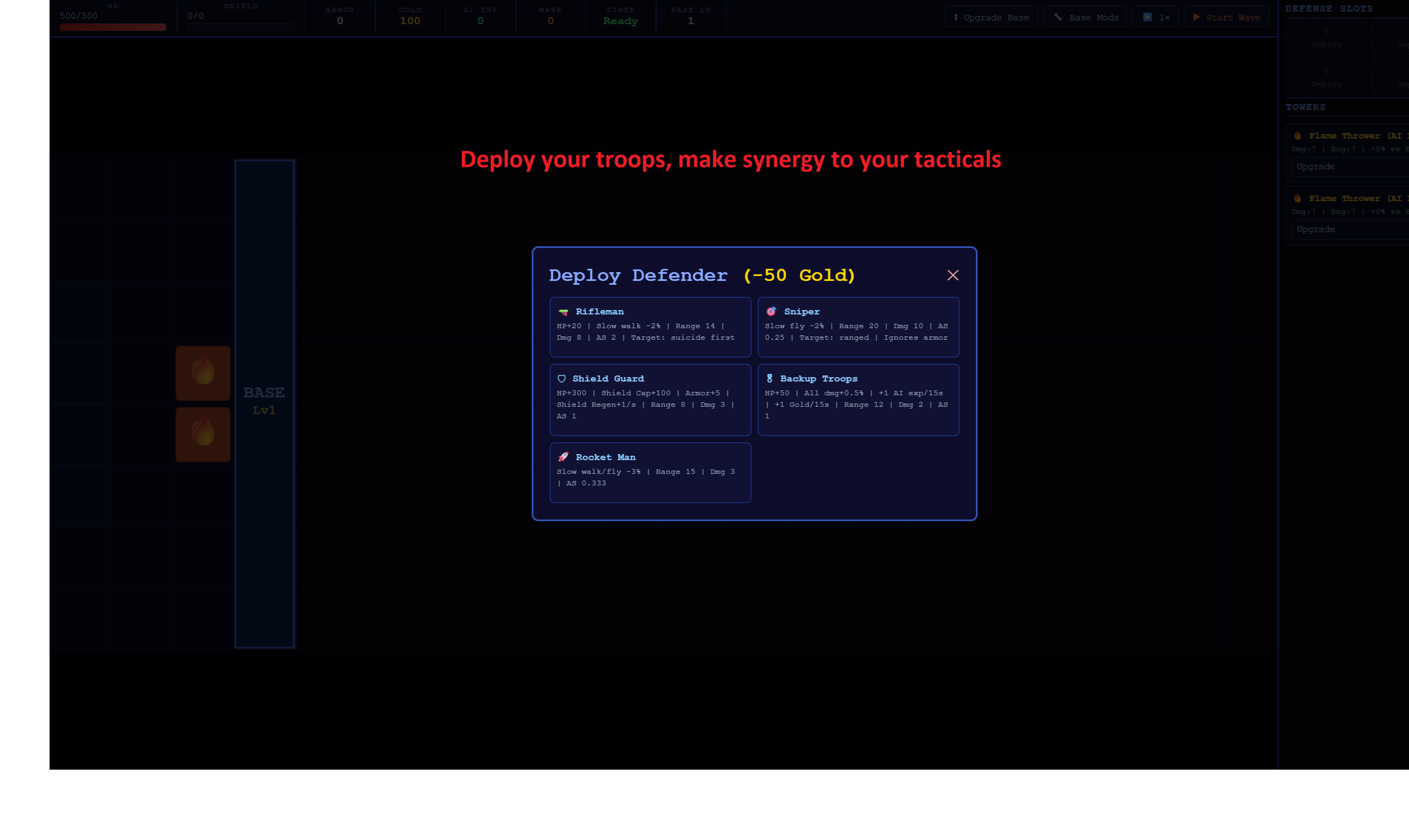 Screenshot 2 for Earth base defender