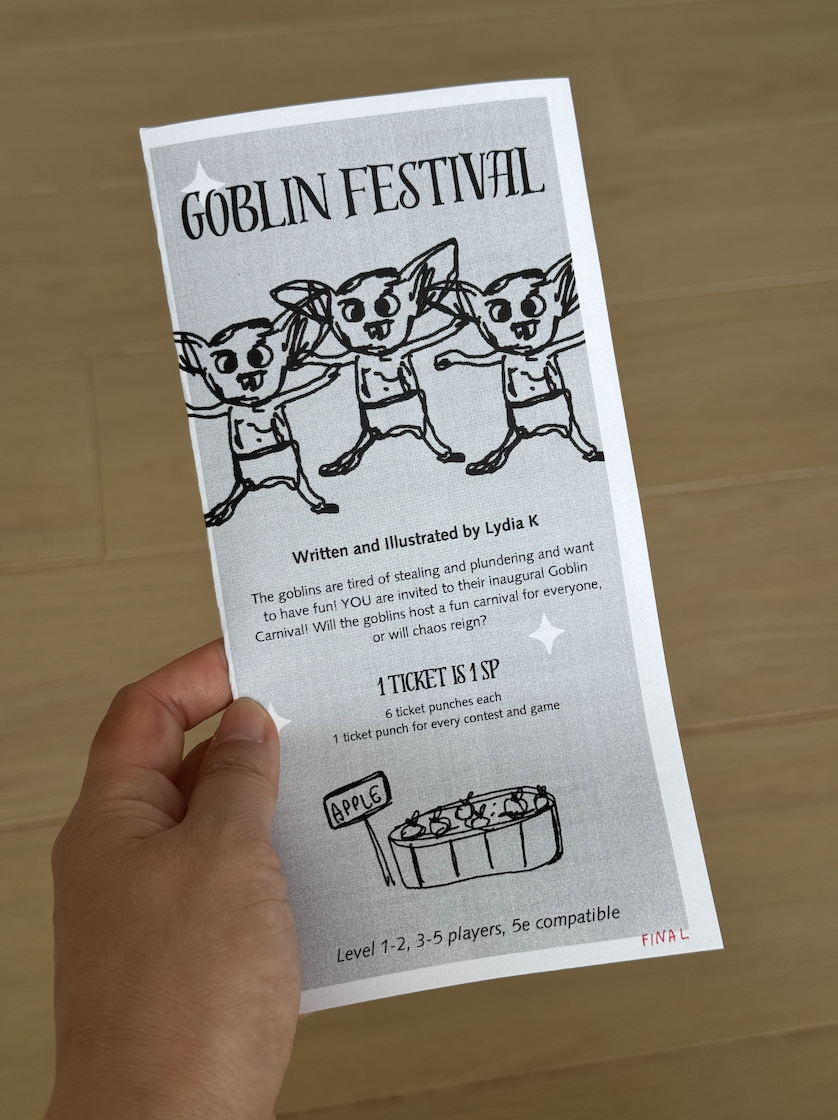 Screenshot 3 for Goblin Festival - Trifold one-shot TTRPG for 5e