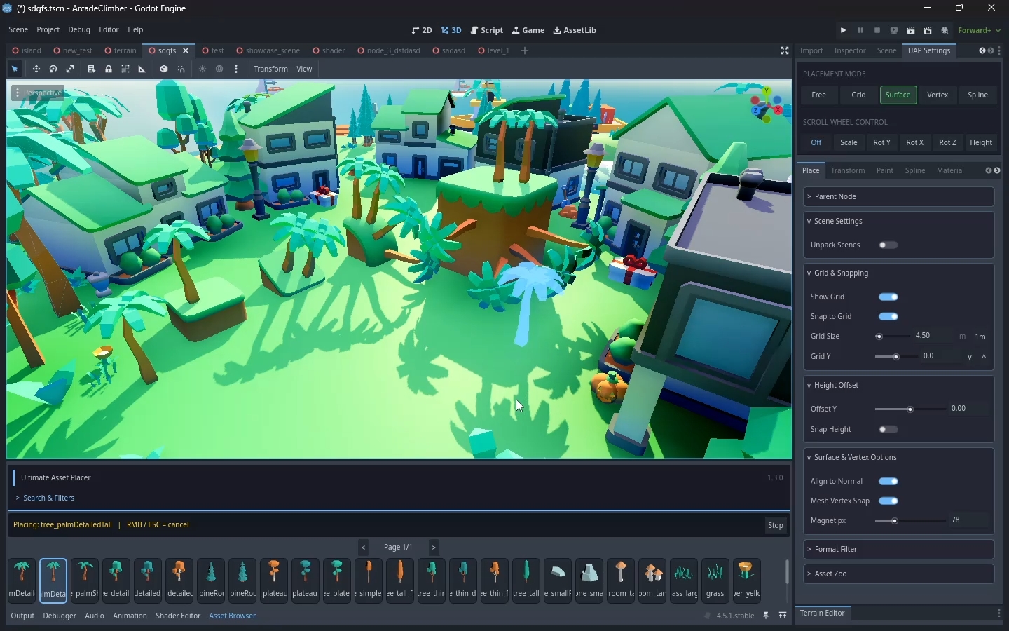 Screenshot 3 for Ultimate Asset Placer Godot 4.5+ (GD Script)