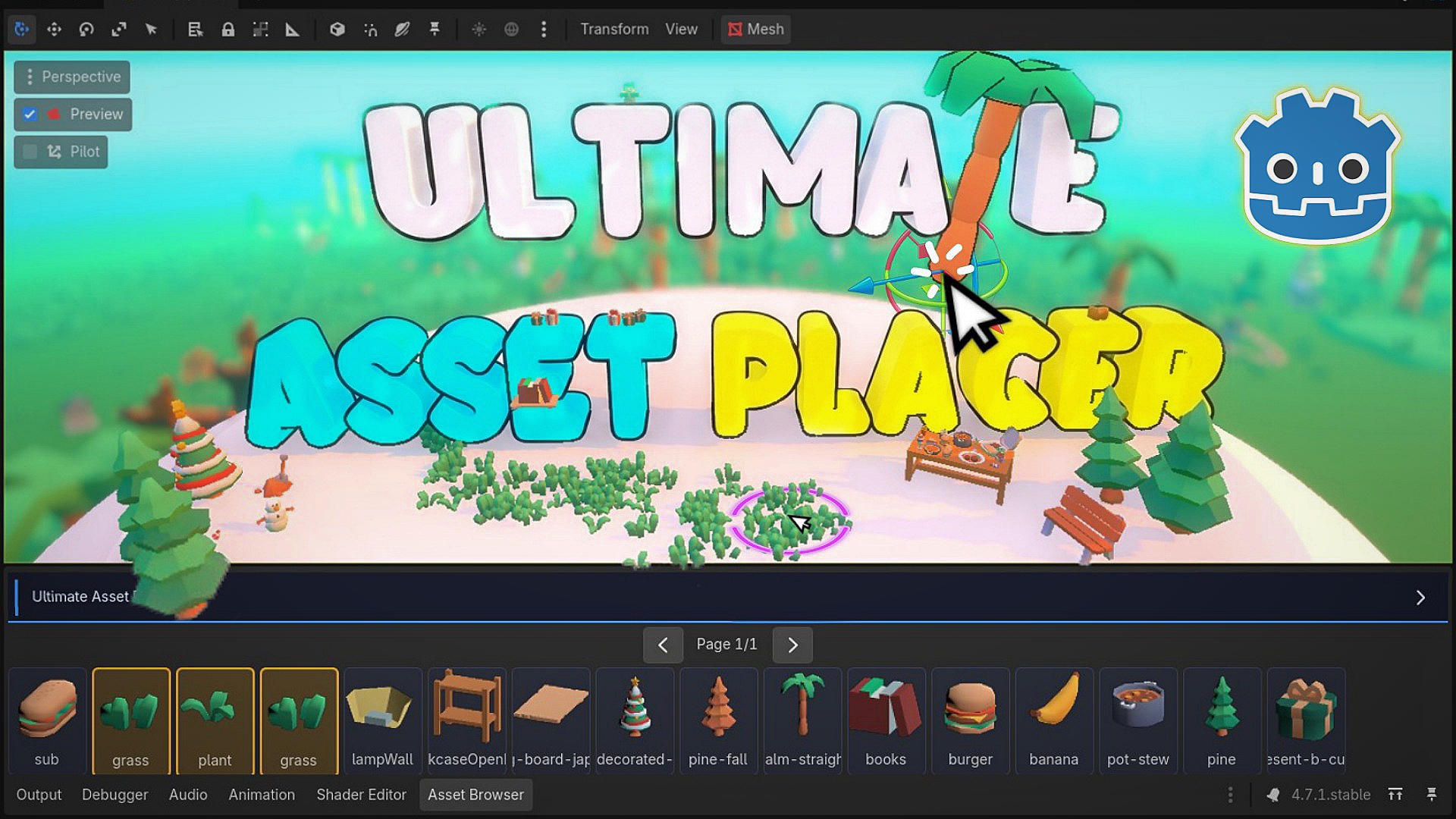 Screenshot 7 for Ultimate Asset Placer Godot 4.5+ (GD Script)
