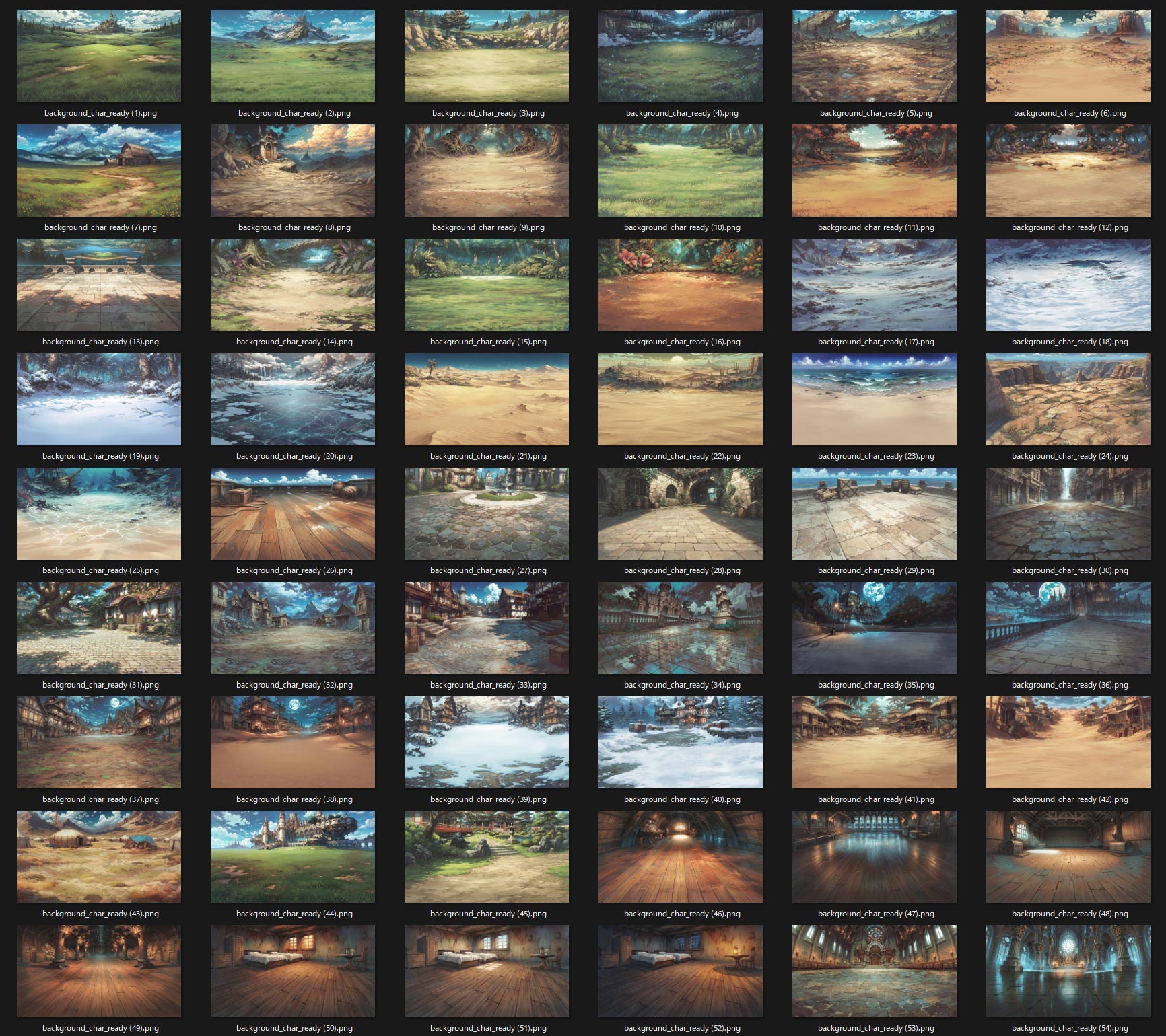 300 Fantasy Background Assets - Anime Style for RPG & Visual Novels by ...