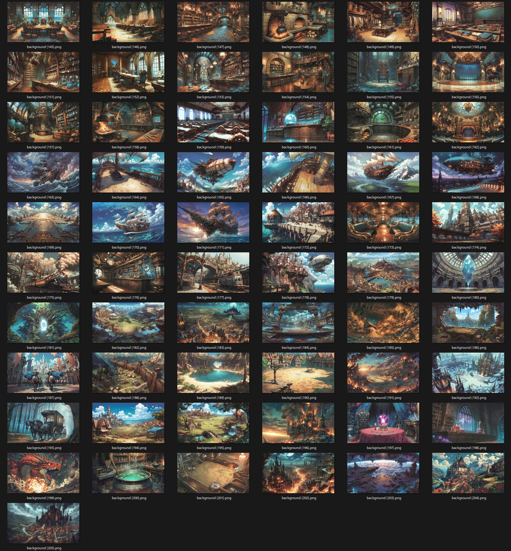 300 Fantasy Background Assets - Anime Style for RPG & Visual Novels by ...