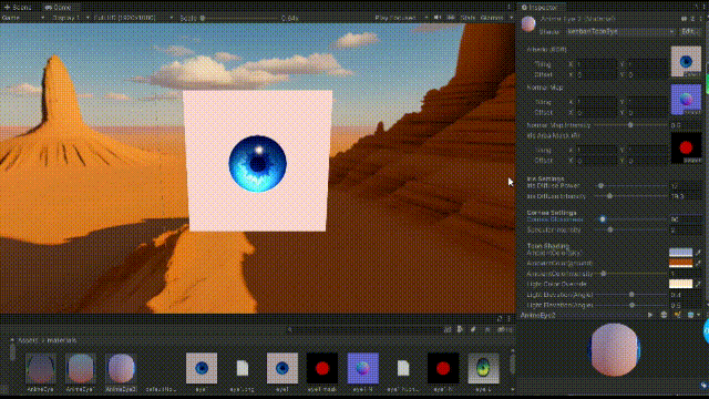 Anime Eye & Iris effect shader for Unity ( VRChat / BiRP / Standalone ...
