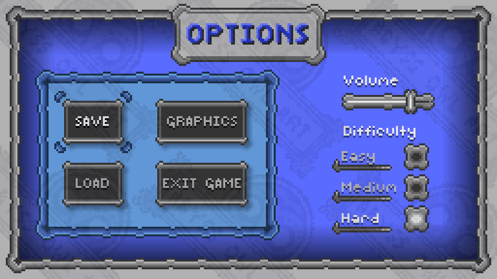Low Bit Ui Layout Low-Res / Simple Pixel UI - Game Art Asset Pack by AbyssOwl