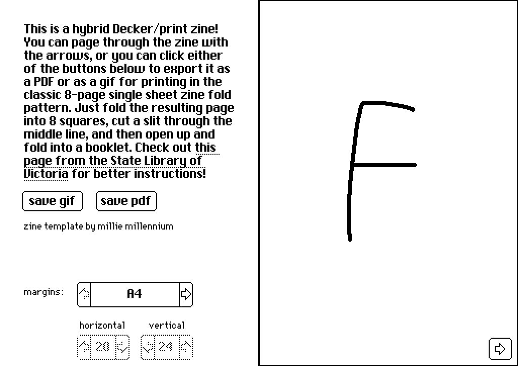 Screenshot 2 for Hybrid zine template for Decker