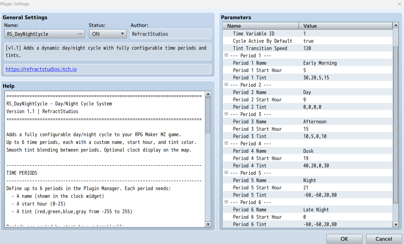 RS_DayNightCycle — Day/Night Cycle System by RefractStudios
