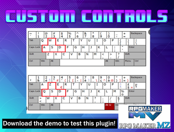 Custom Controls Plugin RPG Maker MV-MZ by EroiK StyLeR
