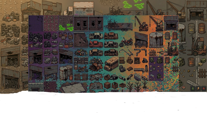 32x32 : apocalypse rpg tileset ! by diednight