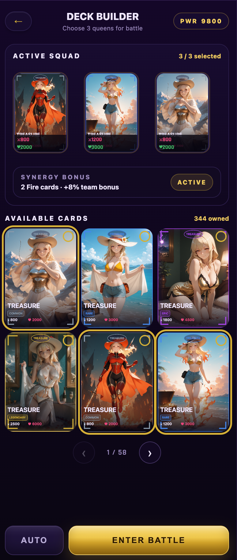 FATED QUEENS — Gacha Card Battle by automanlau