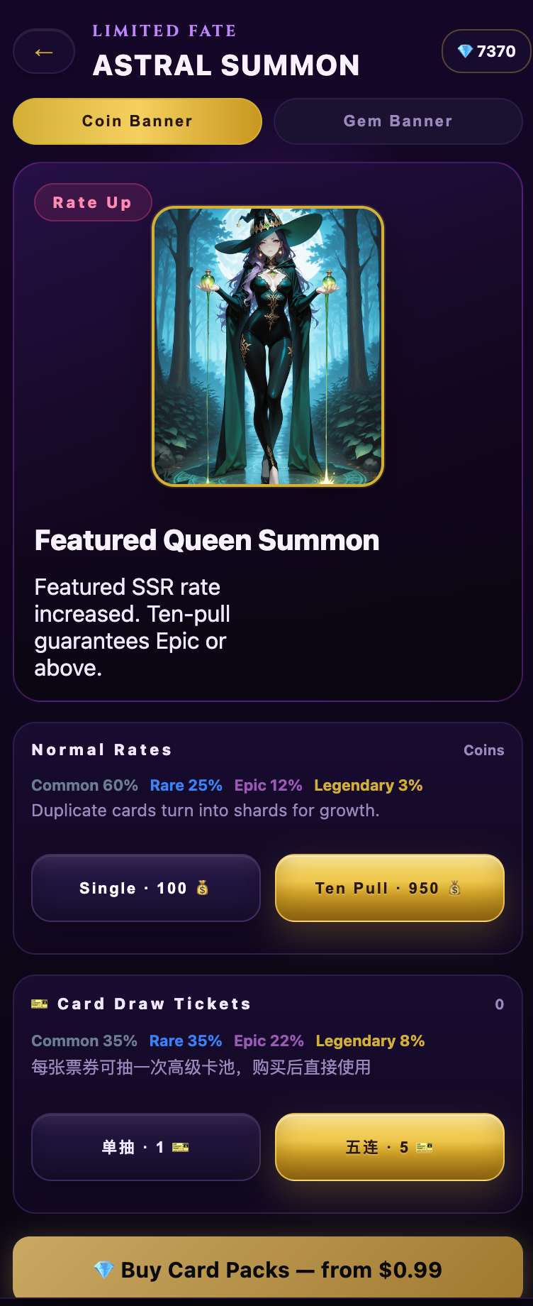 FATED QUEENS — Gacha Card Battle by automanlau