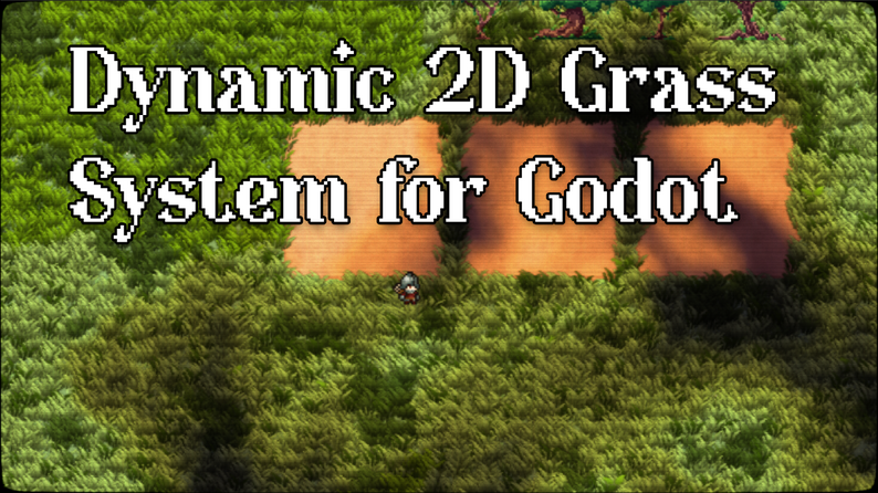 Dynamic 2D Grass System for Godot by Jomoho Games